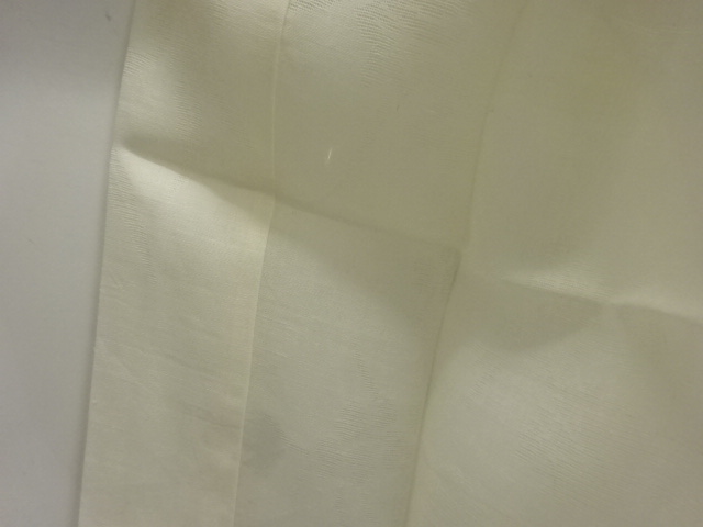  アンティーク　透かし織流水に花模様夏用長襦袢